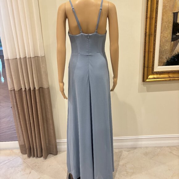 Birdy Grey Spencer Satin Cowl Neck Gown  - Size Small - Picture 2 of 5